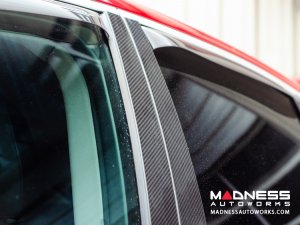 Alfa Romeo Stelvio Exterior Door Pillars - Carbon Fiber - 6pc Set